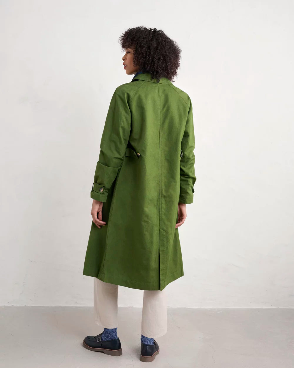 Seasalt Boscastle Mac Regular in Forest Green