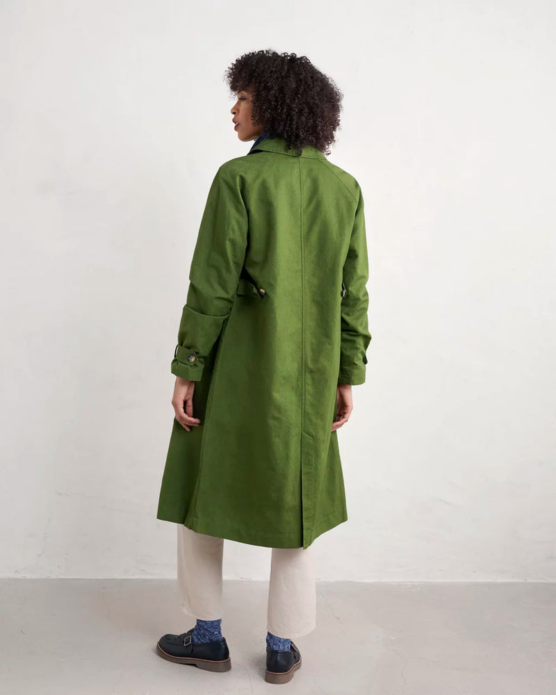 Seasalt Boscastle Mac Regular in Forest Green