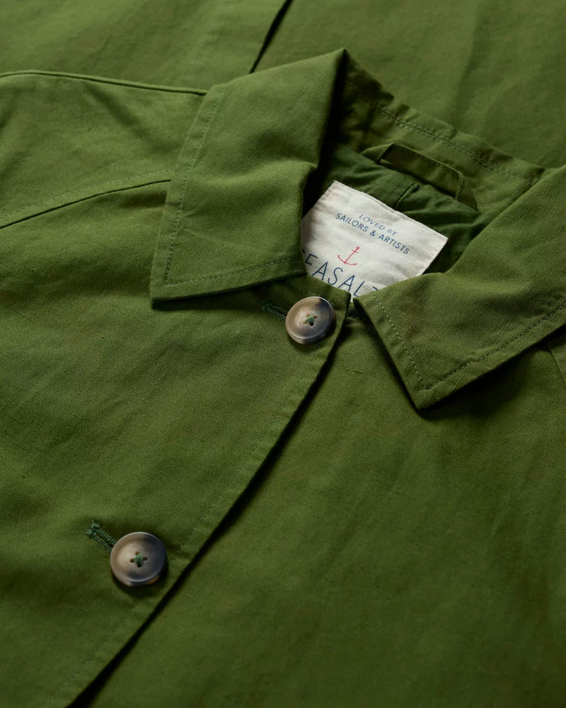 Seasalt Boscastle Mac Regular in Forest Green