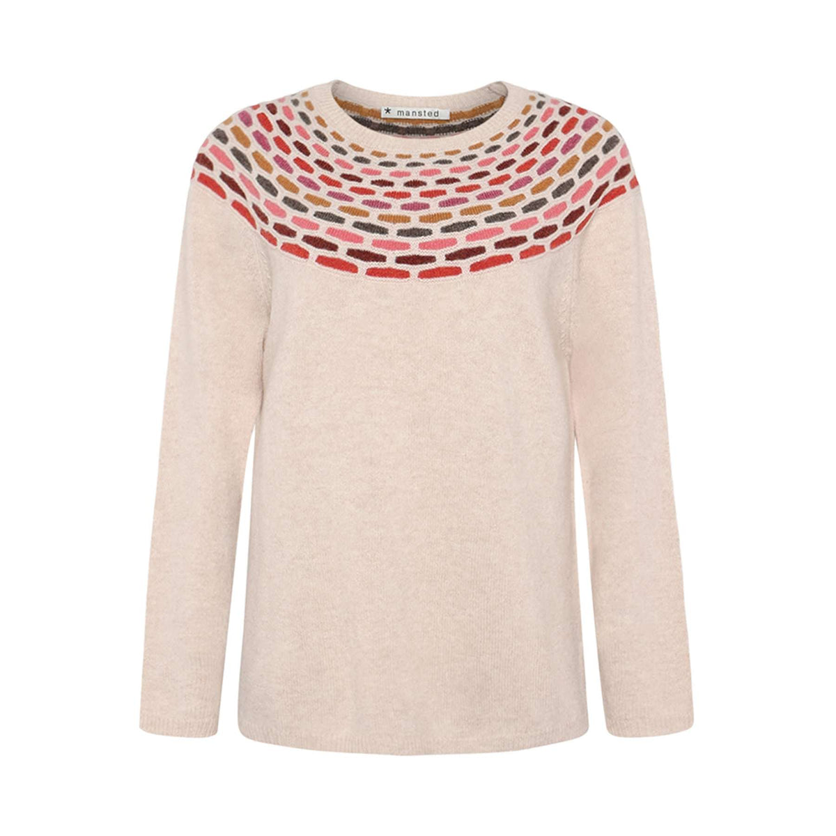 Mansted Brigitte Crew Jumper in Oat