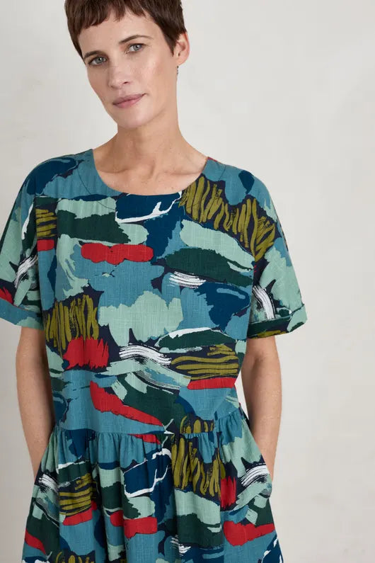 Seasalt Brouse Dress Painted Marsh - Maritime