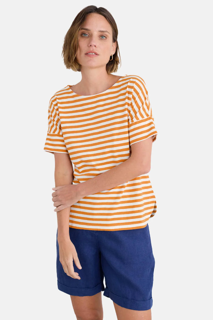 Seasalt Bryher View T-Shirt Mini Cornish Daylily Chalk