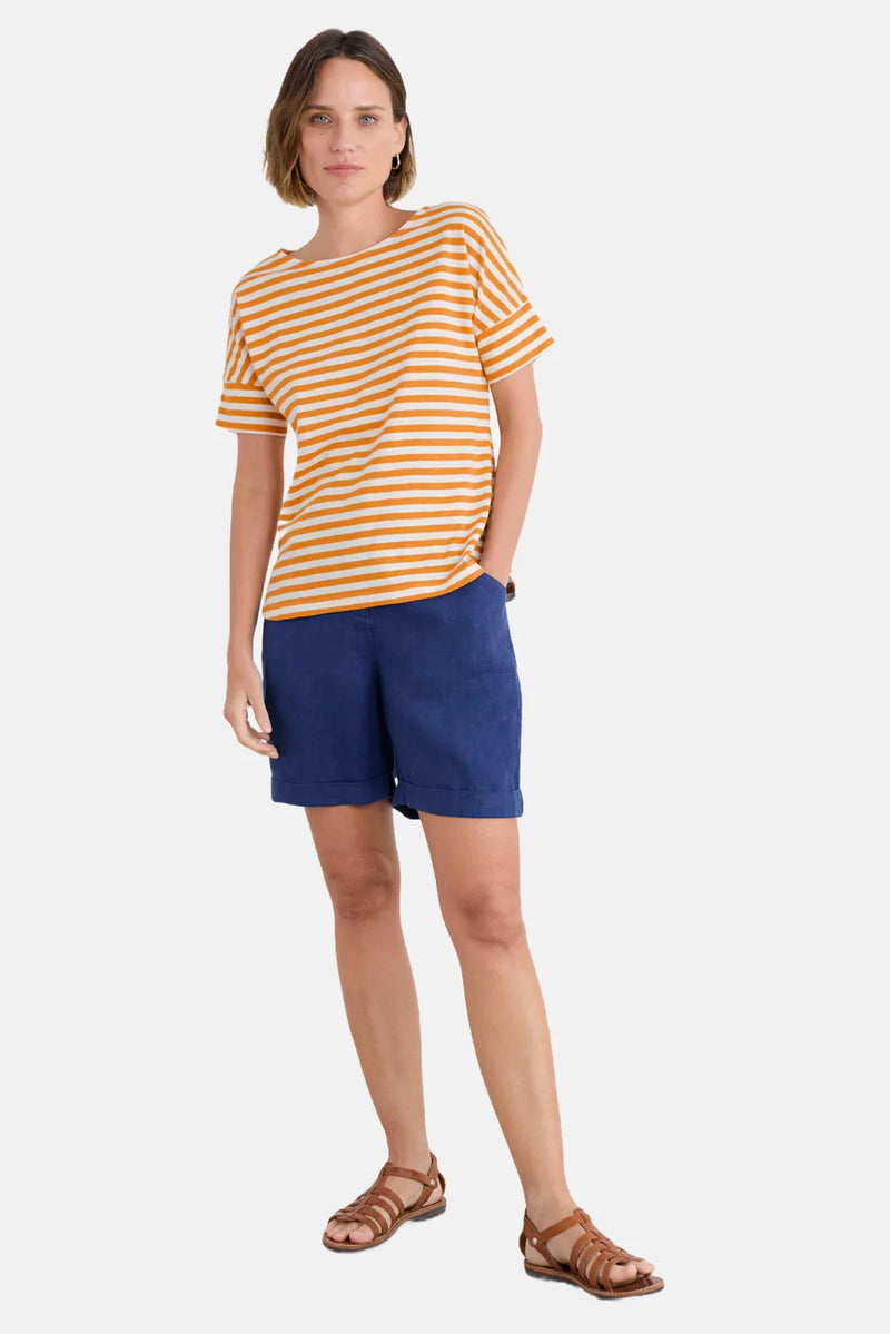 Seasalt Bryher View T-Shirt Mini Cornish Daylily Chalk