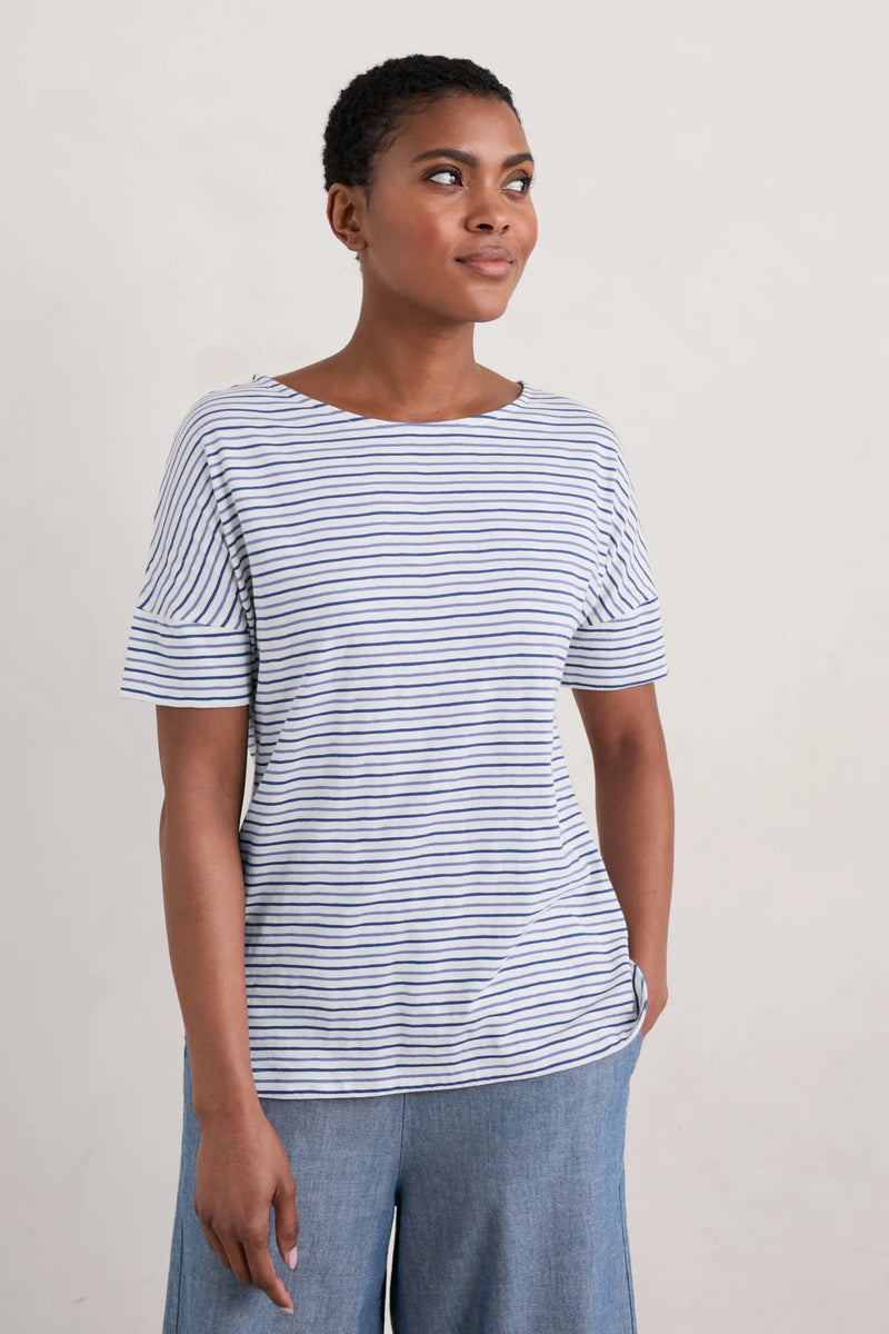 Seasalt Bryler View T-Shirt - Profile Chalk Lupin