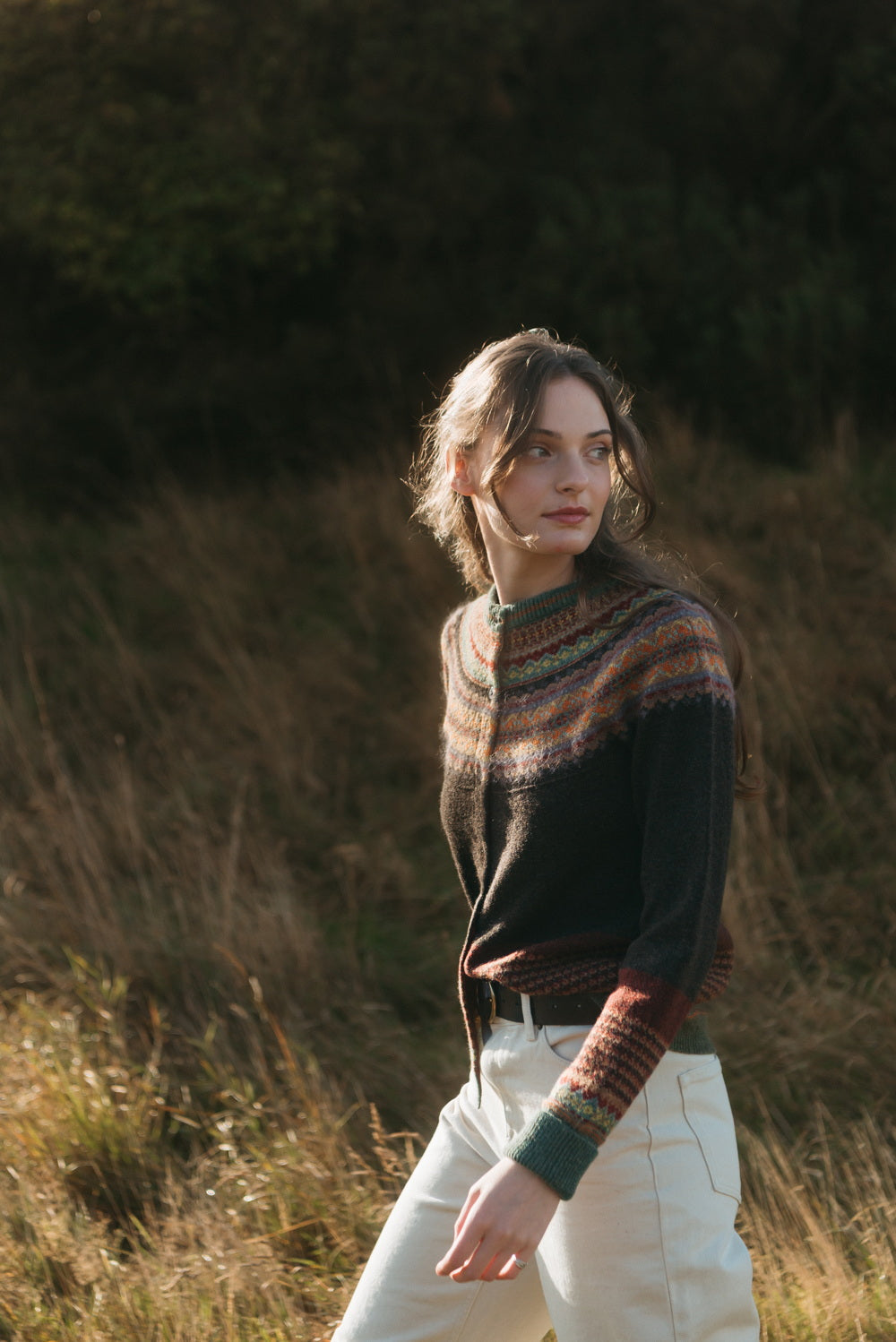 Eribe Alpine Classic Cardigan in Oakley