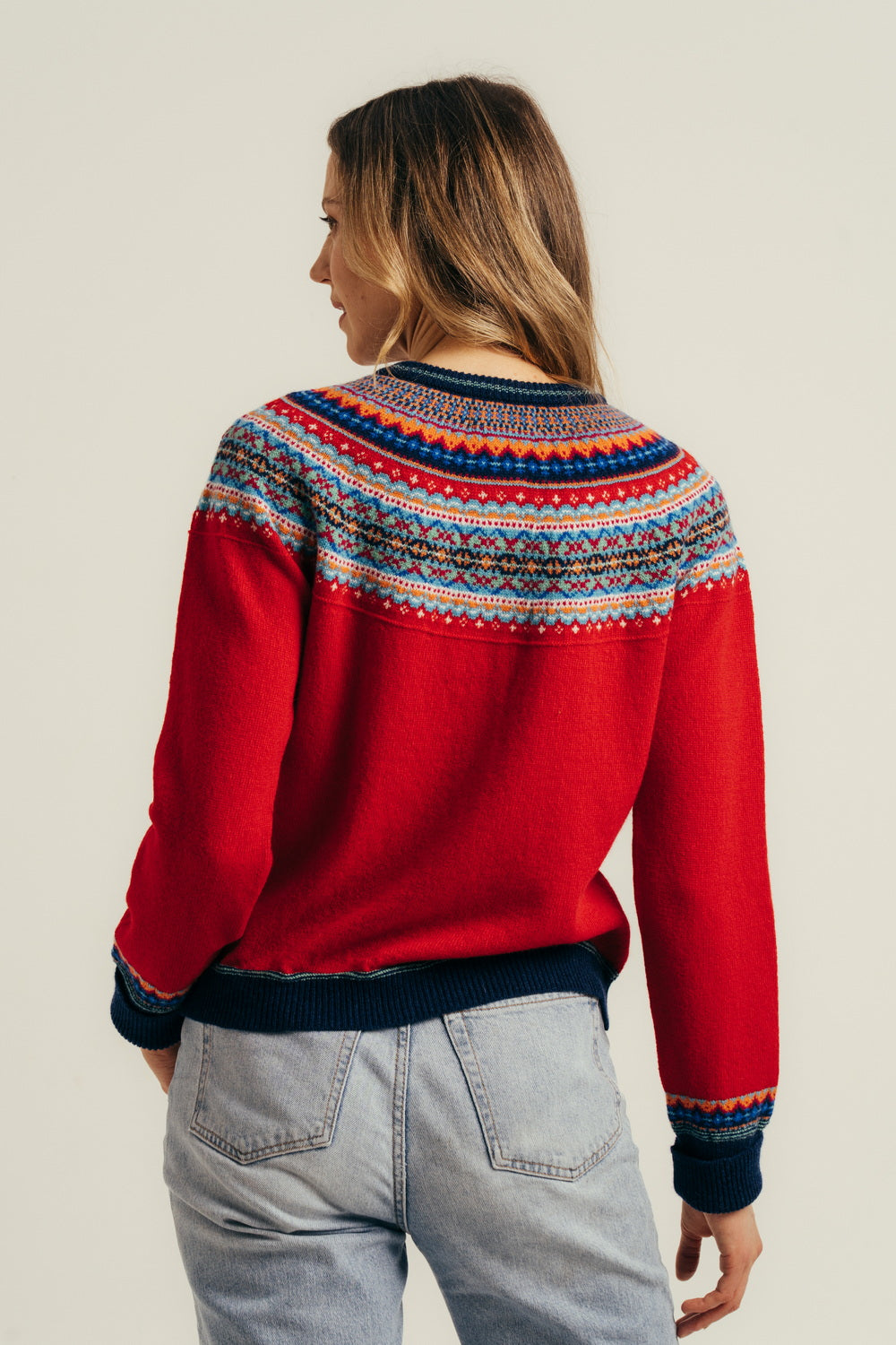 Eribe Alpine Short Cardigan in Cherry