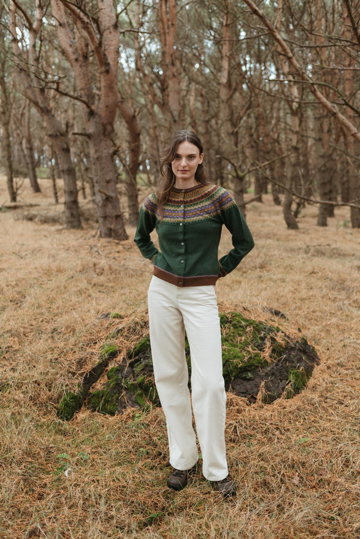 Eribe Alpine Short Cardigan in Thistle