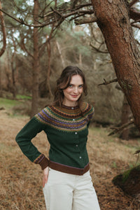 Eribe Alpine Short Cardigan in Thistle