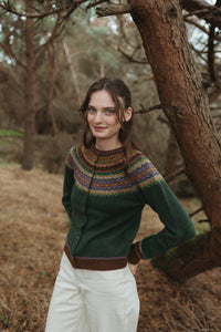 Eribe Alpine Short Cardigan in Thistle