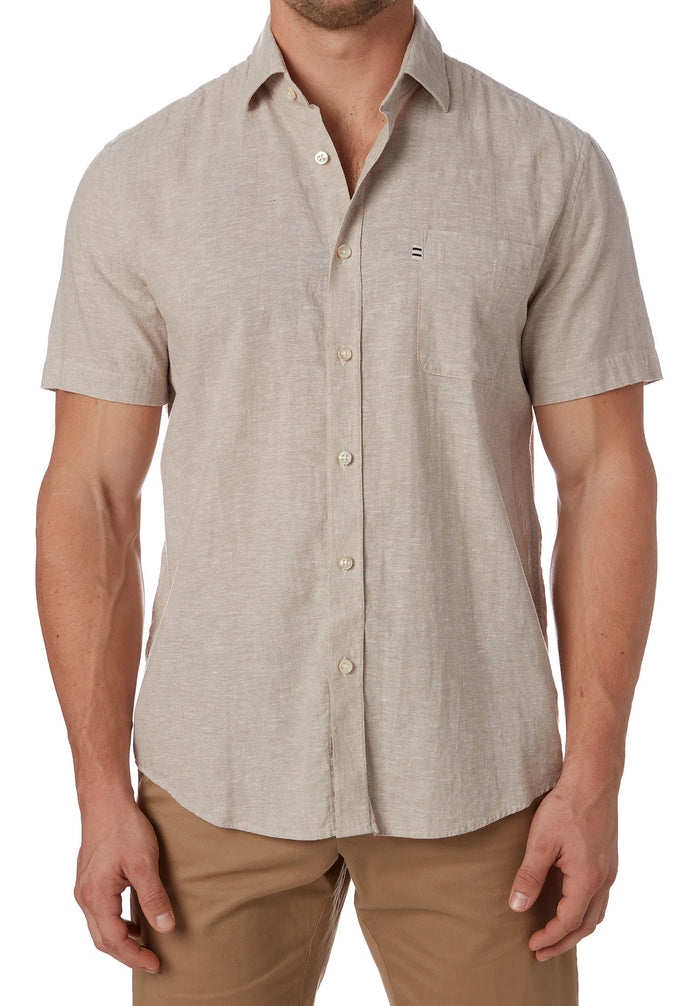 City Club Vacay S/S Shirt in Flax