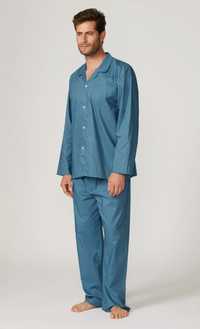 Contare Country Featherweight Pyjamas - Blue Copen Symbols
