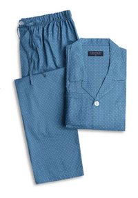 Contare Country Featherweight Pyjamas - Blue Copen Symbols