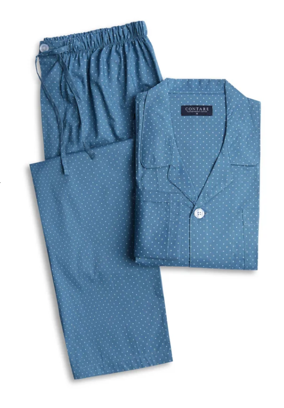 Contare Country Featherweight Pyjamas - Blue Copen Symbols