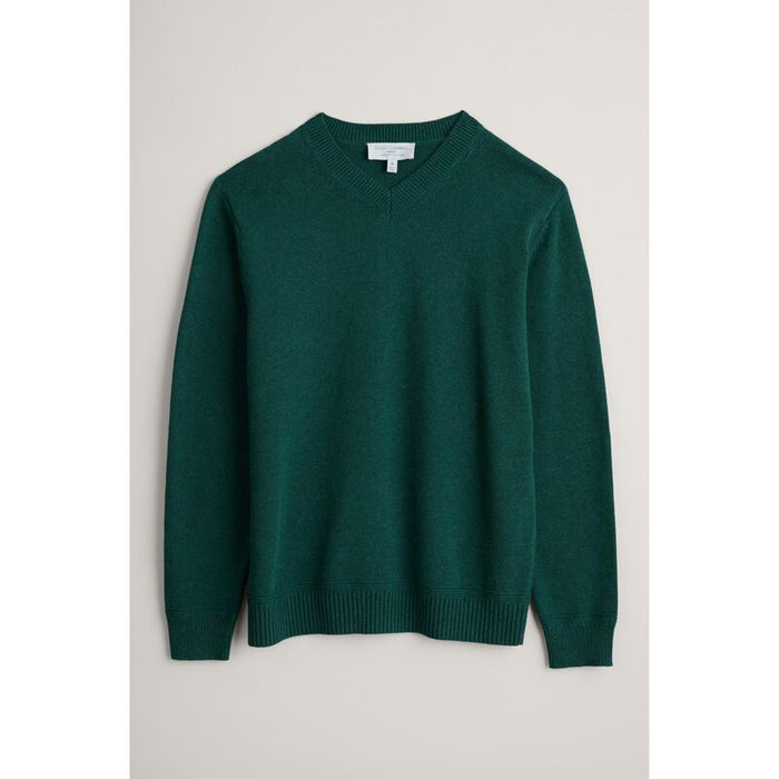 Seasalt Mens Mainbrace Jumper in Dark Fern