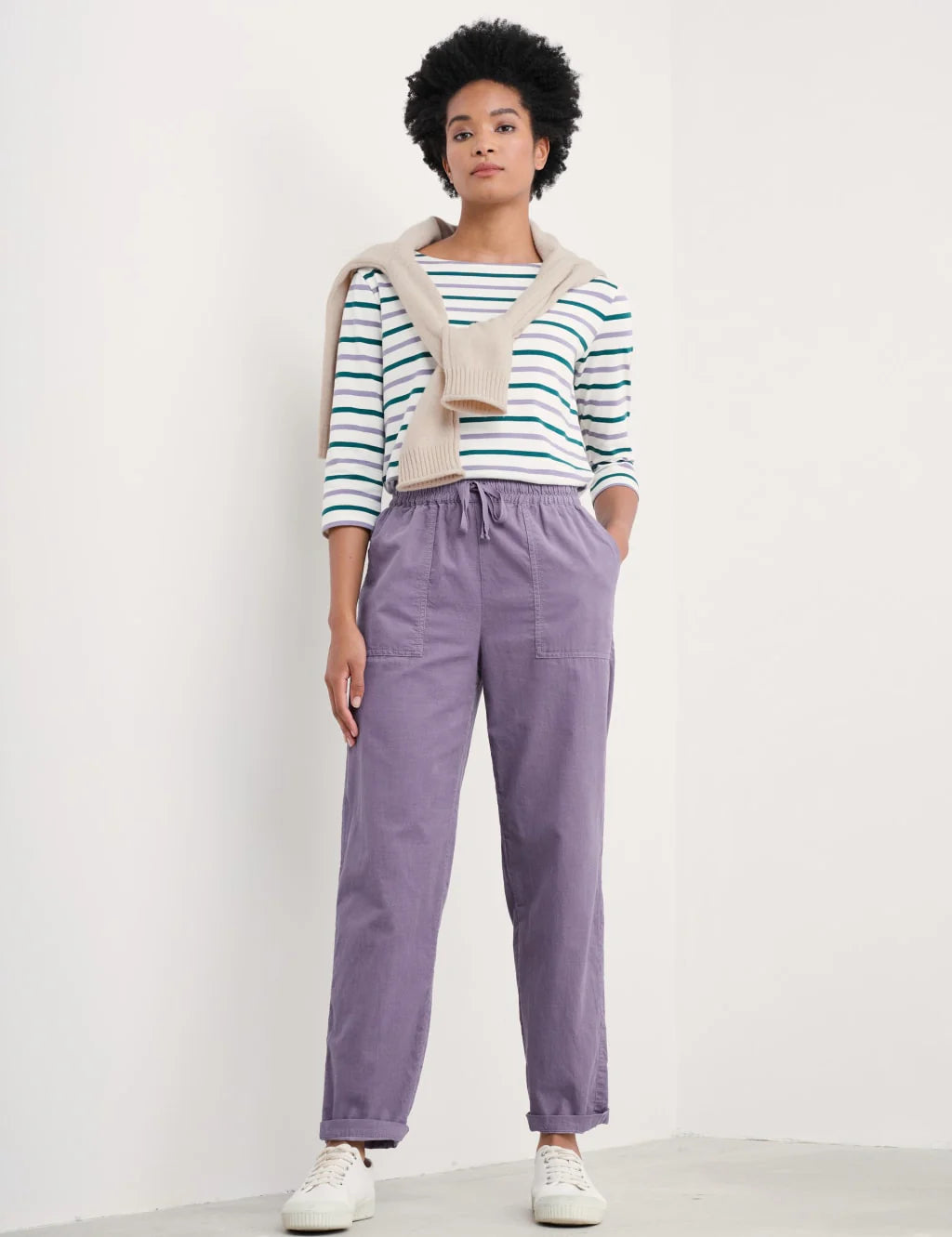 Seasalt Dayby Trousers in Echium