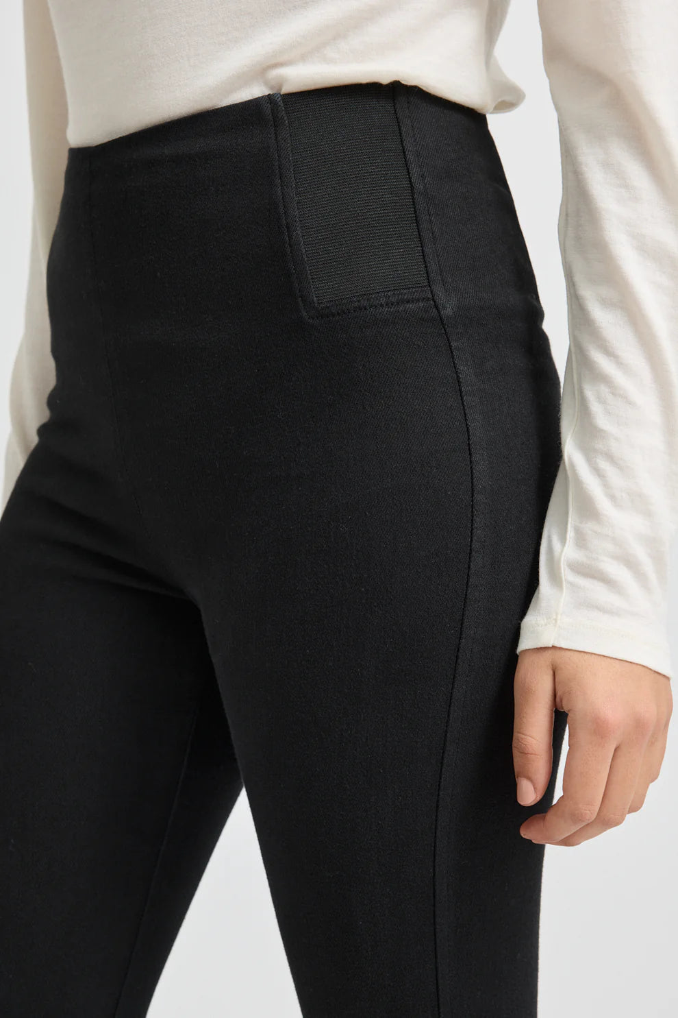 Ladies Toorallie Merino Denim Elastic Waist Jean Black