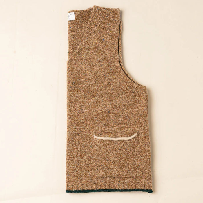 Eribe Tweed Nep Vest in Desert