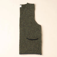 Eribe Tweed Nep Vest in Pine