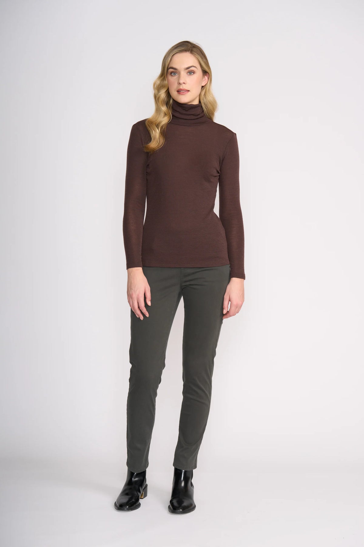 Foil Holey Moley Trouser in Dark Sage 6827