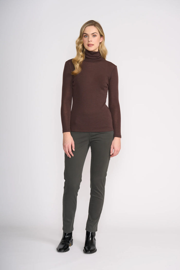 Foil Holey Moley Trouser in Dark Sage 6827