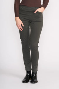 Foil Holey Moley Trouser in Dark Sage 6827