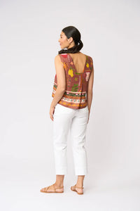 It's Only Natural Top in Salsa 6917