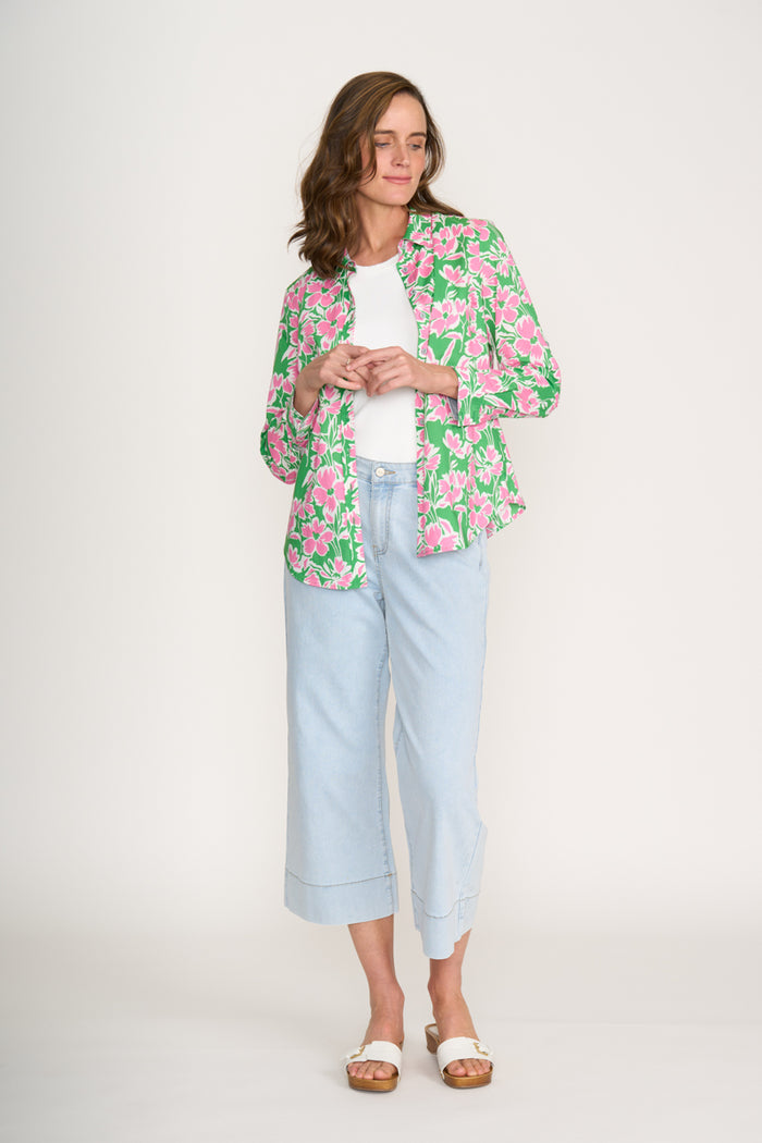Foil All Class Shirt in Blossom Pop 7428