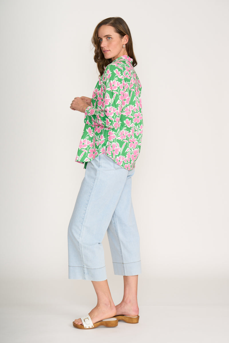 Foil All Class Shirt in Blossom Pop 7428