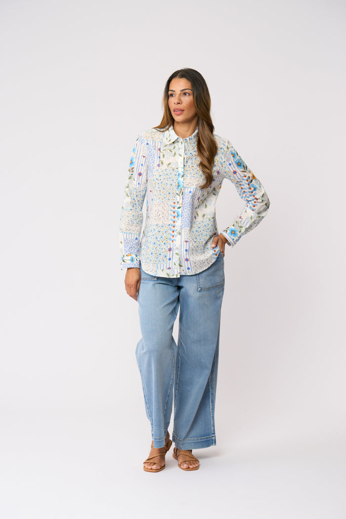 All Class Shirt in Flower Patch 7043