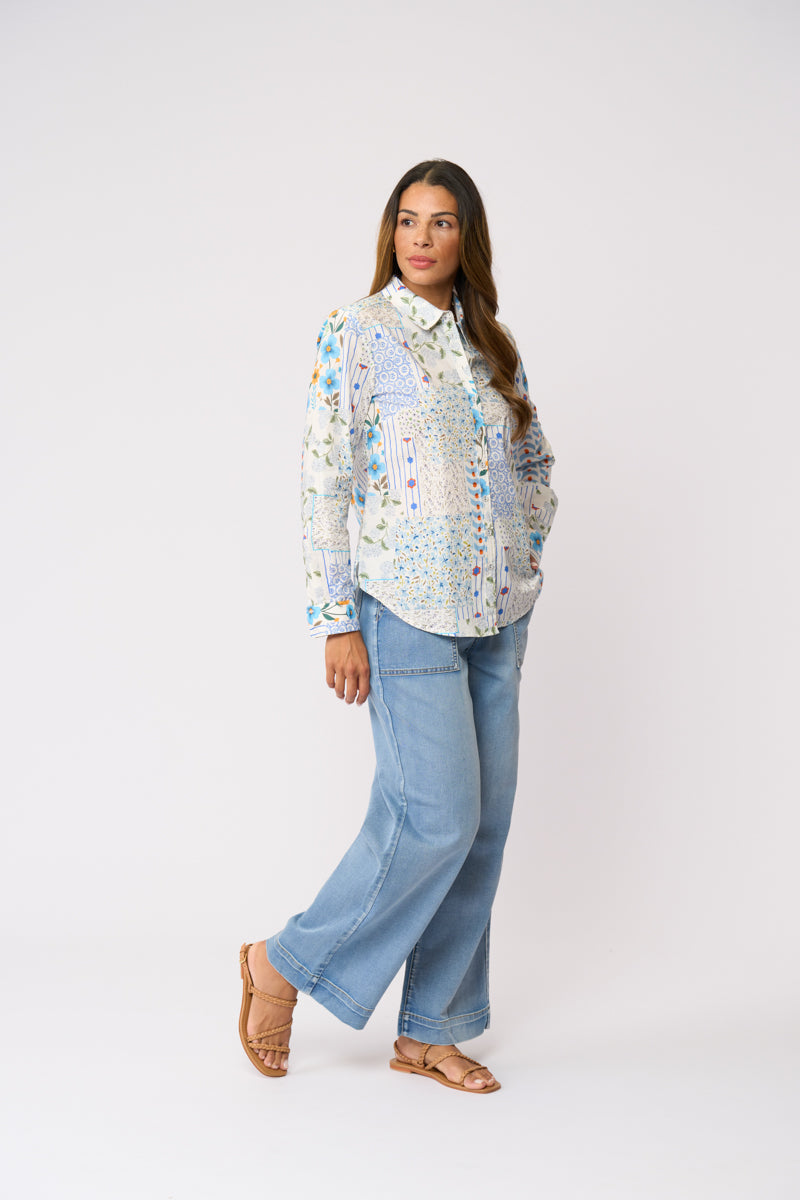 All Class Shirt in Flower Patch 7043