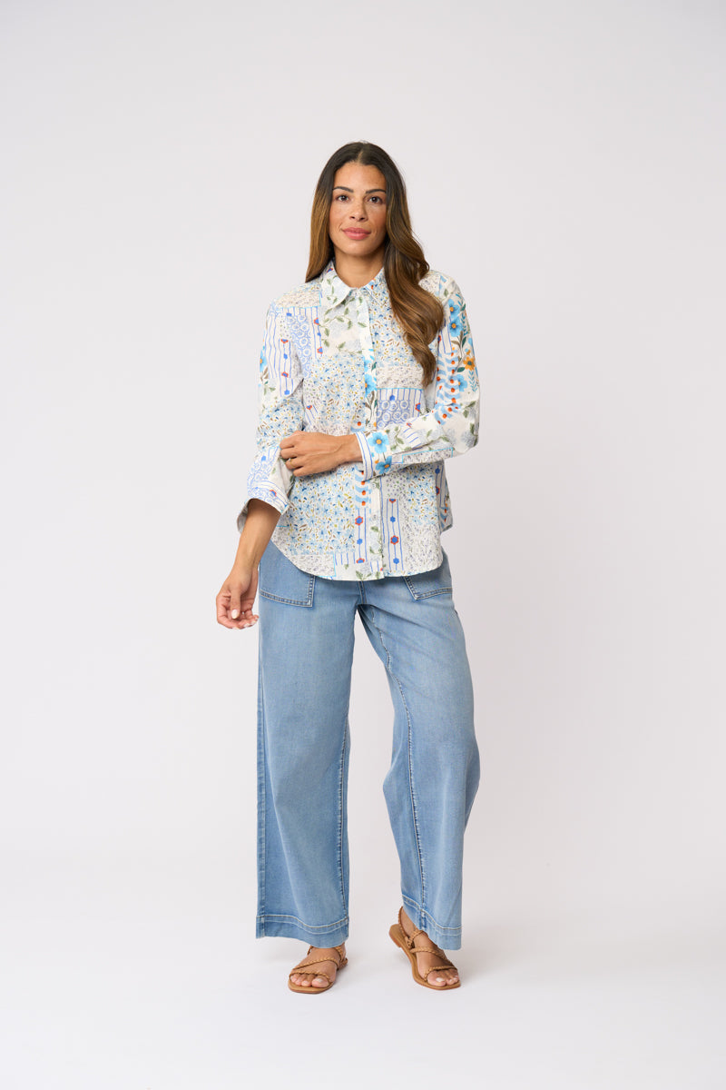 All Class Shirt in Flower Patch 7043