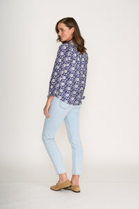 Foil All Class Shirt in Navy Stitch 7428
