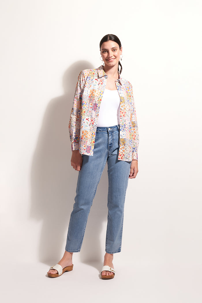 Foil All Class Shirt in Summer Patchwork 7428