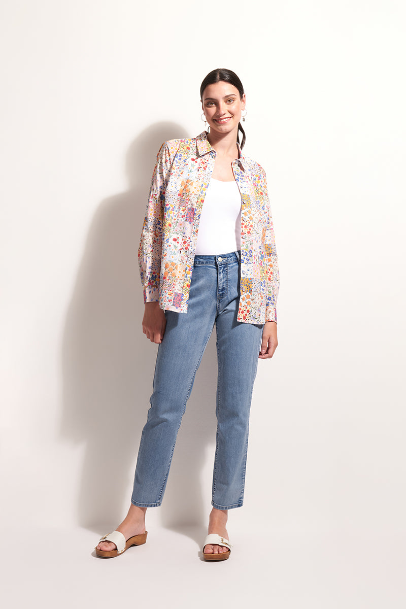 Foil All Class Shirt in Summer Patchwork 7428