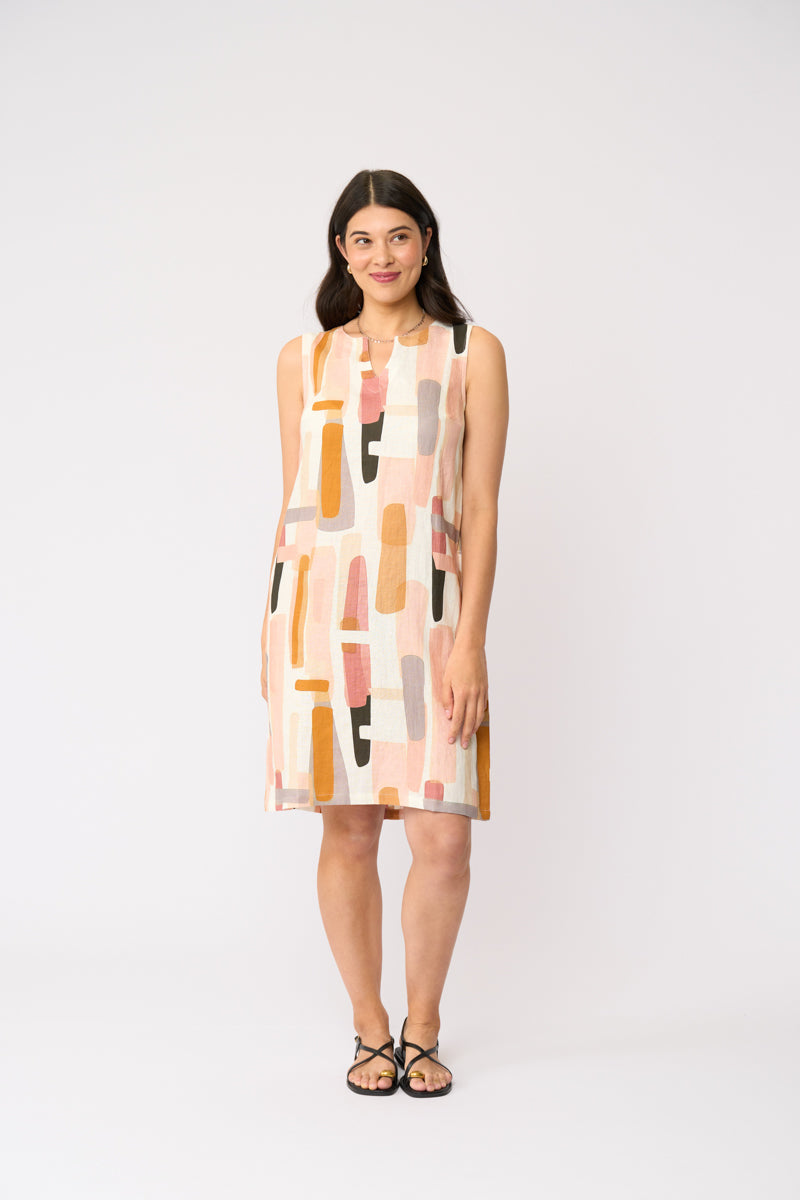 Sun-sational Dress in Block Art 7465