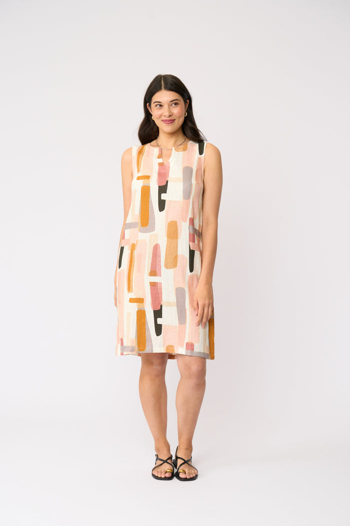 Sun-sational Dress in Block Art 7465