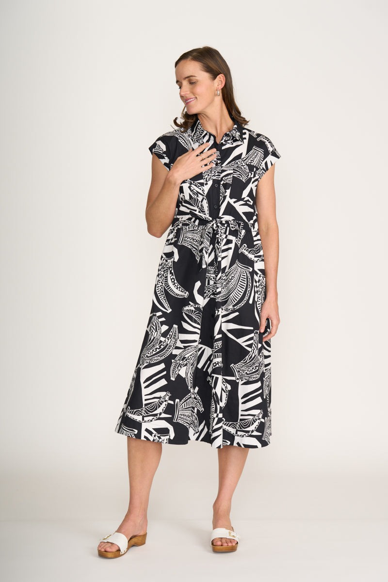 Foil Born Free Dress in Going Bananas 8191