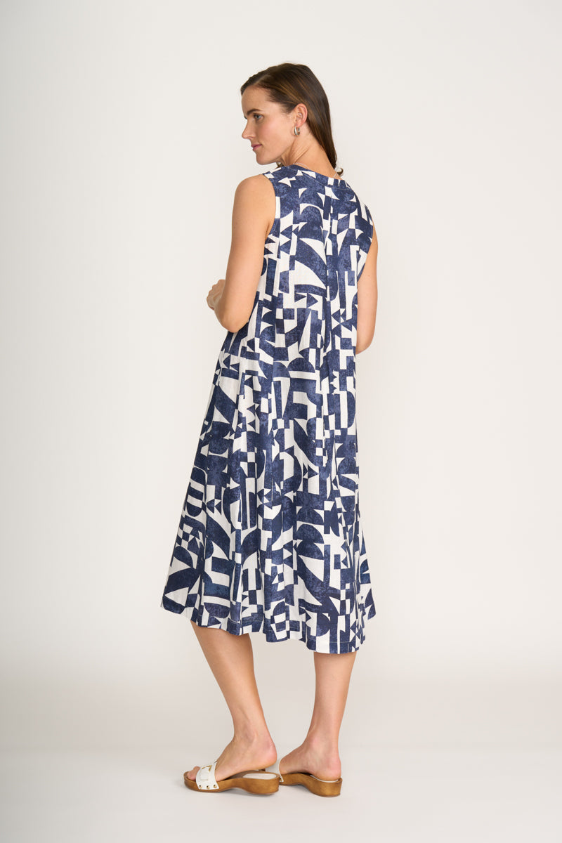 Foil Generosity Dress in Best Angle Print 8229
