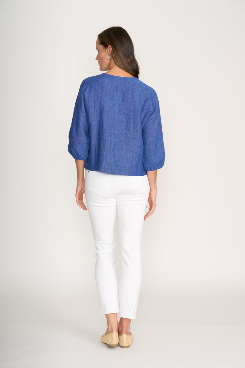 Foil Plot Twist Top - Capri 8230