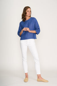 Foil Plot Twist Top - Capri 8230