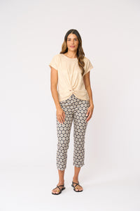 Fuss Free Printed Capri in Porto 4901P