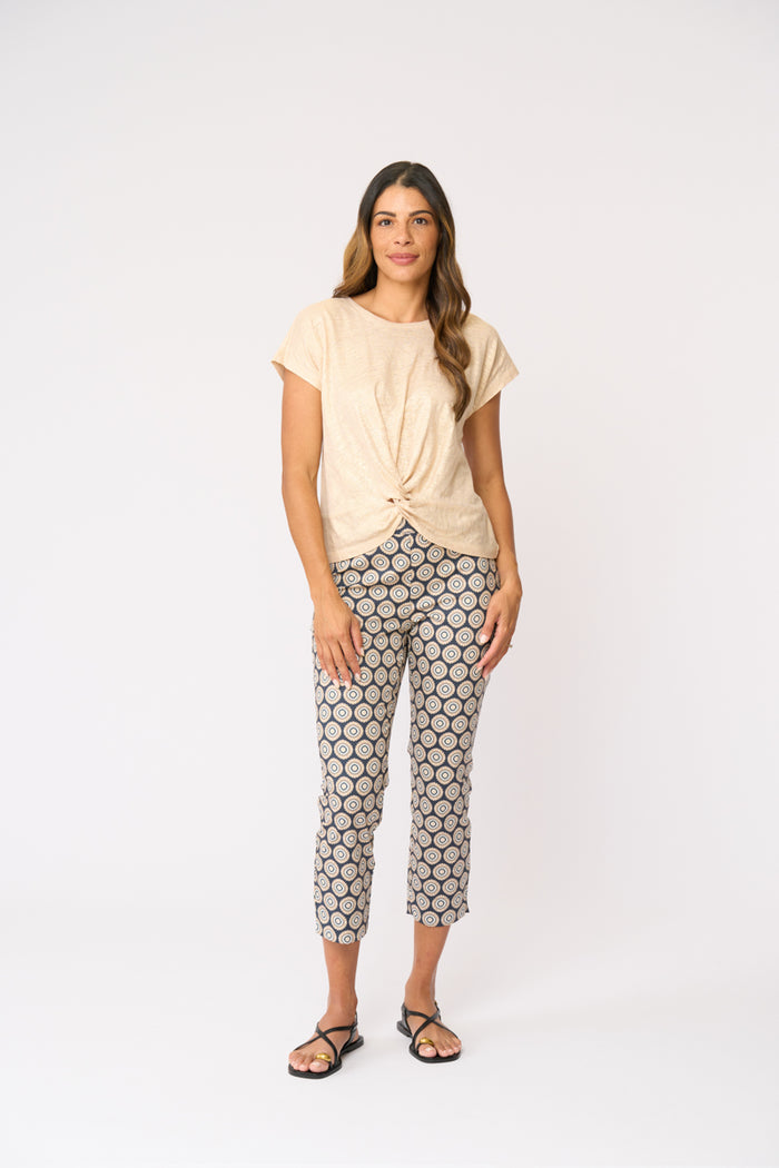 Fuss Free Printed Capri in Porto 4901P