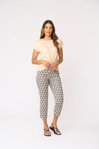 Fuss Free Printed Capri in Porto 4901P
