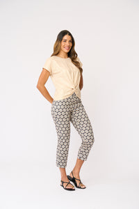Fuss Free Printed Capri in Porto 4901P