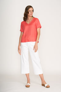 Foil V Benefits Top - Melon FO8183