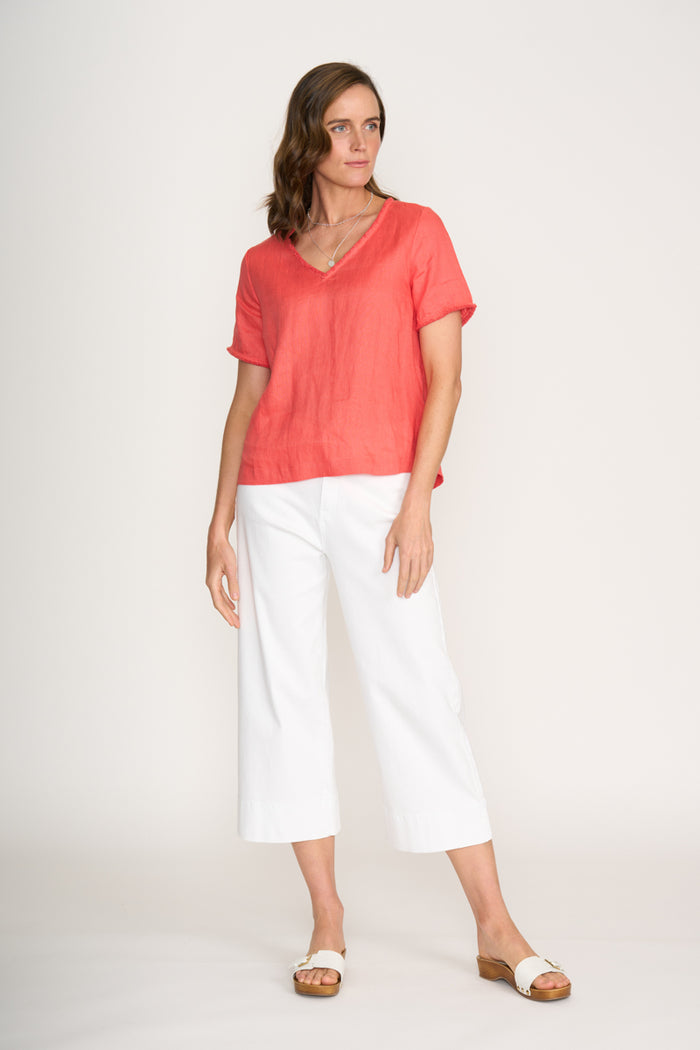 Foil V Benefits Top - Melon FO8183