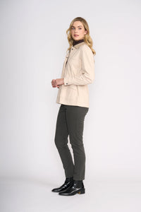 Foil Holey Moley Trouser in Dark Sage 6827