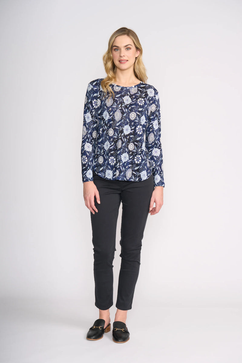 Foil Holey Moley Trouser in Deep Indigo 6827