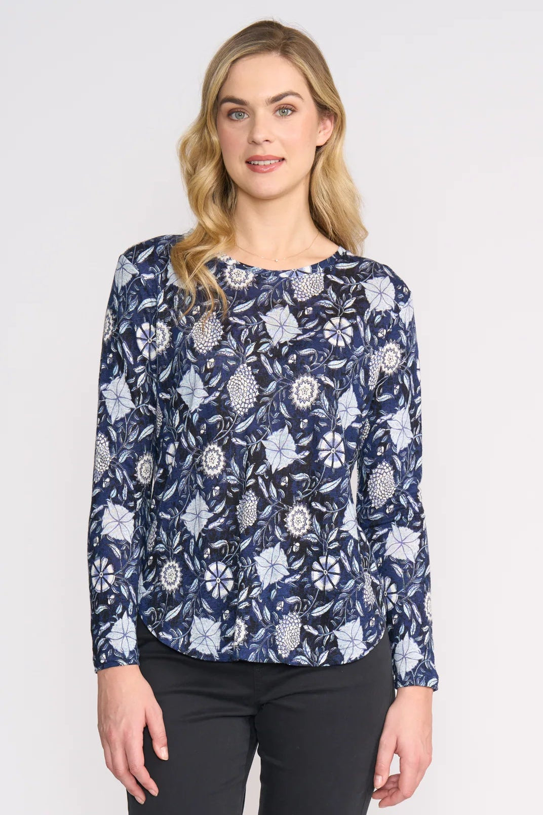 Foil Scoopy Doo Top in Bali Print