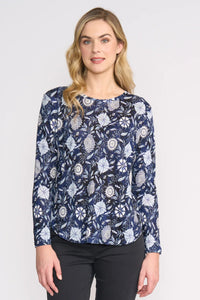 Foil Scoopy Doo Top in Bali Print